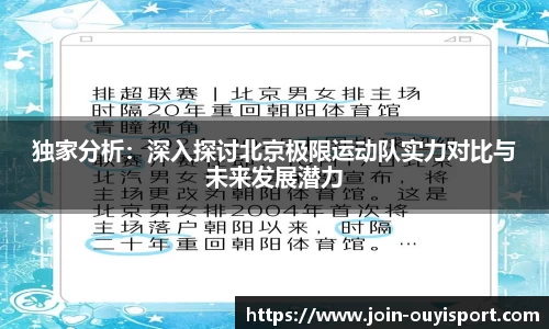 独家分析：深入探讨北京极限运动队实力对比与未来发展潜力